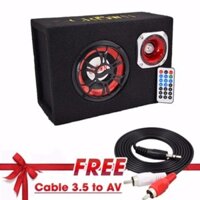 Loa Crown bluetooth cỡ số 5 hình chữ nhật, nghe nhạc thẻ nhớ, usb