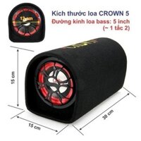 Loa Crown cỡ số 5, mẫu mới có kết nối bltooth ko dây.
