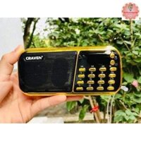 Loa Đài Craven 3 Pin Tắm Ngôn Ngữ Có Thẻ Nhớ Usb Máy Nghe Nhạc Mini 853 836 Kèm List Danh Sách