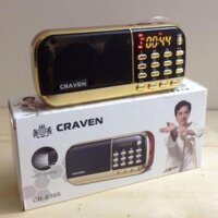 Loa đài Craven nghe thẻ nhớ, USB, FM, Máy nghe nhạc mini Tắm Ngôn Ngữ Caraven CR 853 3 Pin