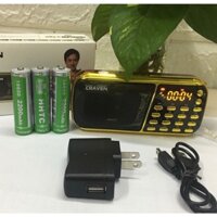 Loa Đài Craven nghe thẻ nhớ, USB, FM, Máy nghe nhạc mini Tắm Ngôn Ngữ Caraven CR 853