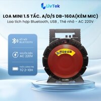 Loa Di Động A/d/s Loa Kẹo kéo Nhỏ Gọn Nhẹ Âm Thanh Hay Loa Bluetooth DB-160A - Kèm 1 Micro