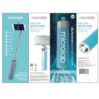 Loa di động Bluetooth Microlap MD118 (Kiêm pin sự phòng + đèn pin + gậy selfie - màu cam)