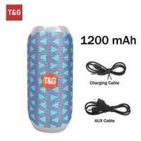 Loa di động Bluetooth TG117 Hộp âm thanh không dây Loa ngoài trời chống nước Âm thanh nổi vòm hỗ trợ Radio TF Màu sắc Xanh hoa