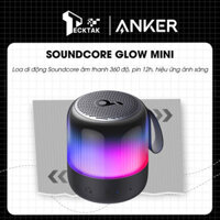 Loa Di Động Bluetooth Soundcore Glow Mini, Âm Thanh 360°, Hiệu Ứng Ánh Sáng, Pin 12 Giờ, Tùy Chỉnh EQ