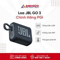 Loa Di Động JBL Go 3 (Pin 5h, Chống Nước IP67) - Bảo Hành Chính Hãng 12 Tháng PGI