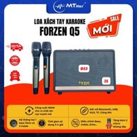 Loa Di Động Karaoke Forzen Q5 - Âm Thanh Chắc Bass Ấm Kèm 2 Micro Cao Cấp