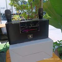 Loa Di Động Karaoke Ys208 Tặng Kèm 2 Micro Không Dây Công Suất 35W Đèn RGB Nhấp Nháy Theo Điệu Nhạc Cực Kỳ Bắt Mắt
