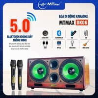 Loa Di Động Thùng Gỗ Sang Trọng Cao Cấp MTMAX DK06, Trang Bị 2 Bass 20 Và 2 Treble Cho Công Công Suất Mạnh Mẽ, Đầy Đủ Kết Nối Bluetooth, HDMI, Optical, Cổng Guitar, Cổng Micro, TF