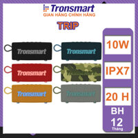 Loa di động Tronsmart Trip, Công suất 10W Loa Bluetooth 5.3 chống nước IPX7, Nghe nhạc lên tới 20 giờ, hàng chính hãng