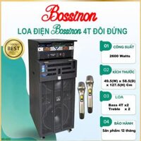 Loa điện Bossinon Bass Đôi 4 Tấc MD-8355