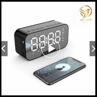 Loa Đồng Hồ KIMISO K10 Bluetooth Đồng Hồ Tráng Gương Loa Báo Thức Tích Hợp Đài FM shopbaobao28