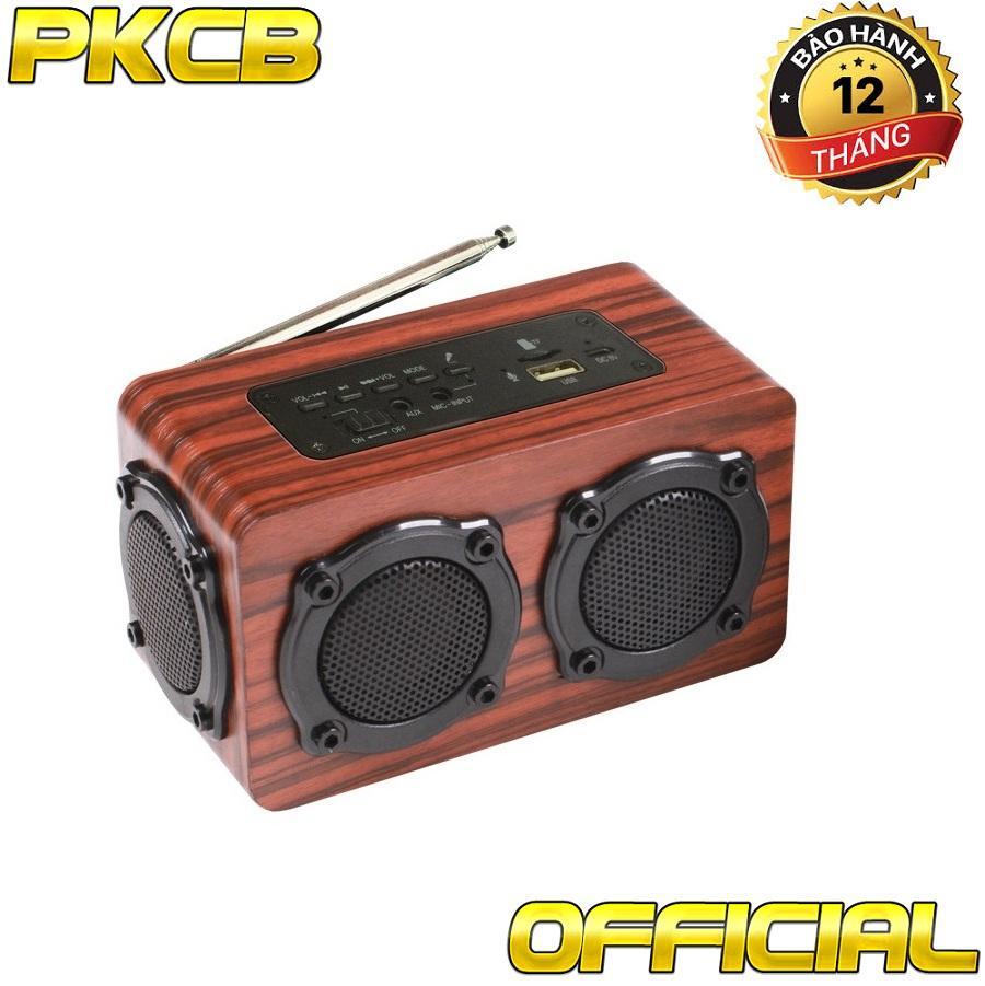 Loa gỗ Bluetooth Super Bass HIFI Stereo speaker PKCB-02
