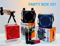 LOA HÁT KARAOKE BLUETOOTH KÈM 2 MIC KARAOKE KHÔNG DÂY  PARTY BOX 101  - ÂM THANH CỰC HAY