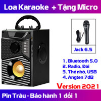 Loa hát karaoke mini loa bluetooth di động loa keo thương hiệu KAW-K17-K500-K600 - Tặng kèm micro mẫu mới nhất 2022 bảo hành 1 đổi 1 -12 tháng