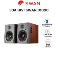 Loa HIVI SWAN D1090 (Giá CLEAR STOCK, bookshelf size lớn, woofer 6.5 inch, tweeter lụa, nguồn biến áp)