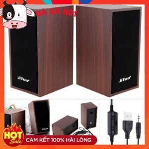 Loa JT-2801 vỏ gỗ chân cắm USB