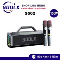 Loa Karaoke Bluetooth 5.0 Sodlk S520 Công Suất 150W | Hỗ Trợ Thẻ TF/USB/Jack 6.5mm | Pin 18000mAh | BH 12 THÁNG