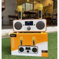 Loa Karaoke Bluetooth KEI K06 -  Kèm 2 Micro Không Dây, Màn Hình LCD, Chỉnh EQ, Echo Trên Micro, AUX, TF Card, USB,