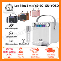 Loa Karaoke Bluetooth Kèm 2 Mic YS-601 SU-YOSD Thay Đổi Tone Giọng, Công Suất 35W, Pin Đến 8 Giờ, Âm Thanh Sống Động