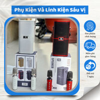 Loa karaoke bluetooth mini kèm 2 míc không Dây, Siêu Hay Echo Reverb Effect Đổi Giọng Cực Hay YS-218 ( BẢO HÀNH 3T)