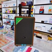 Loa Karaoke Bluetooth Mini Leong L201 Giá Mềm, Loa Công Suất Lớn, Cở Nhỏ Gọn Có Quai Xách, Kèm 2 Micro Bảo Hành 12Tháng