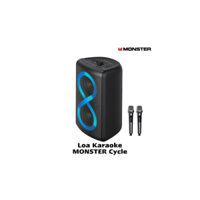 Loa Karaoke Bluetooth Monster Cycle 80W kèm 2 Mic - Âm Thanh Mạnh Mẽ, Hiệu Ứng Đèn Sắc Màu
