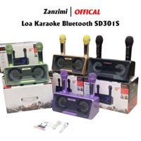 Loa Karaoke Bluetooth SD301S Tặng Kèm 2 Micro Không Dây Hát Karaoke Cực Hay Kết Nối Bluetooth, AUX, TF, USB