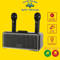 Loa Karaoke Bluetooth SD319 Pro Tặng Kèm 2 Mic Không Dây Cao Cấp, Âm Thanh Sống Động, Có Đèn Nháy. Bảo Hành 12 Tháng