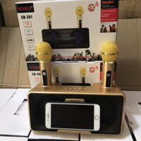 Loa Karaoke Bluetooth SDRD - SD301 Hàng Chính hãng - Tặng 2 Mic Không Dây Siêu Hay - VÁNG