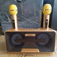 Loa Karaoke Bluetooth SDRD - SD301 Hàng Chính hãng - Tặng 2 Mic Không Dây Siêu Hay - vàng