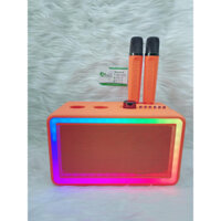 Loa karaoke bluetooth SP-500 kèm 2 mic công xuất 20W Có Đèn Nhiều Chế Độ - Loa karaoke mini hát siêu hay(AN STORE CT)