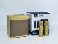 Loa Karaoke Bluetooth SU-YOSO YS-203 Kèm 2 Micro Không Dây  Hàng Chính Hãng  - Màu Vàng