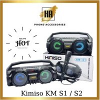 Loa karaoke bluetooth xách tay di động KM S1/ S2 kèm mic dây , bass sống động phukienhuonganh