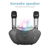 Loa Karaoke Bluetooth Y8 Tặng Kèm 2 Mic Không Dây- Có đèn Led Vũ trường. Âm thanh cực hay, nhỏ gọn. Bảo hành 3 tháng