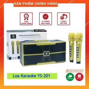 Loa karaoke bluetooth YS 201 kèm 2 micro