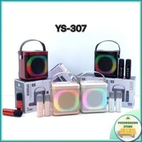 Loa Karaoke Bluetooth YS307 SU YOSD Kèm 2 Mic Không Dây Kèm Đèn LED - Loa Hát Karaoke Kèm Mic Thiết Kế Hiện Đại