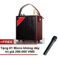 Loa Karaoke Bluetooth Zansong A061 Mini Tặng Kèm Mic Không Dây