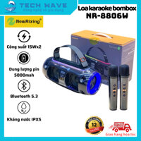 Loa karaoke bombox NEWRIXING NR-8806W - Công suất 30W - Dung lượng pin 5000mah - chỉnh tone giọng - Kháng nước IPX7