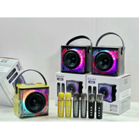 Loa karaoke cầm tay kèm 2 micro ko dây Peterhot  A99.