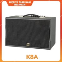 Loa Karaoke Dalton PS-K8A công suất 250W, Bass 8 inches, tặng kèm 2 micro không dây sóng UHF
