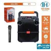 Loa karaoke di động chính hãng ORIS V1, Loa kẹo kéo bluetooth tặng kèm 01 mic sóng UHF
