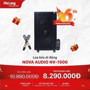 Loa karaoke di động Nova Audio NV-1500 Super Bass