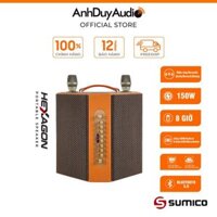 Loa Karaoke Di Động Sumico Hexagon 360 Độ Kèm 2 Mic 150W TWS - Hàng Chính Hãng