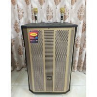 Loa karaoke gia đình hát hay, giá rẻ. Công suất lớn micro kim loại nhẹ, hút âm. Kết nối với ti vi