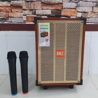 Loa karaoke hát hay giá rẻ, loa di động karaoke hát hay, thùng gỗ, kèm micro không dây nhẹ và hút mic