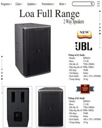 Loa Karaoke JBL KP6010 Bass 2,5 Tấc - Phân Phối Thiết Bị Âm Thanh Ánh Sáng