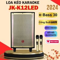 Loa Karaoke JK-K12 LED Loa 2 Đường Tiếng 1 Bass 30Cm - Công Suất Lớn 600W, âm bas hay, míc hát nhẹ, sử dụng 4 – 5 giờ