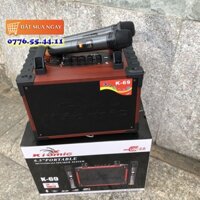 Loa Karaoke Kiomic K69 Tặng Kèm 2 Micro Không Dây Thiết Kế Siêu Gọn