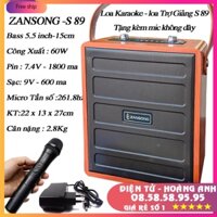 Loa Karaoke Loa trợ giảng Bluetooth Zansong S89 Mini  - S8 - Q8 (tặng micro không dây) ZL- 08.58.58.95.95